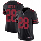 Nike San Francisco 49ers #28 Carlos Hyde Black Alternate NFL Vapor Untouchable Limited Jersey,baseball caps,new era cap wholesale,wholesale hats